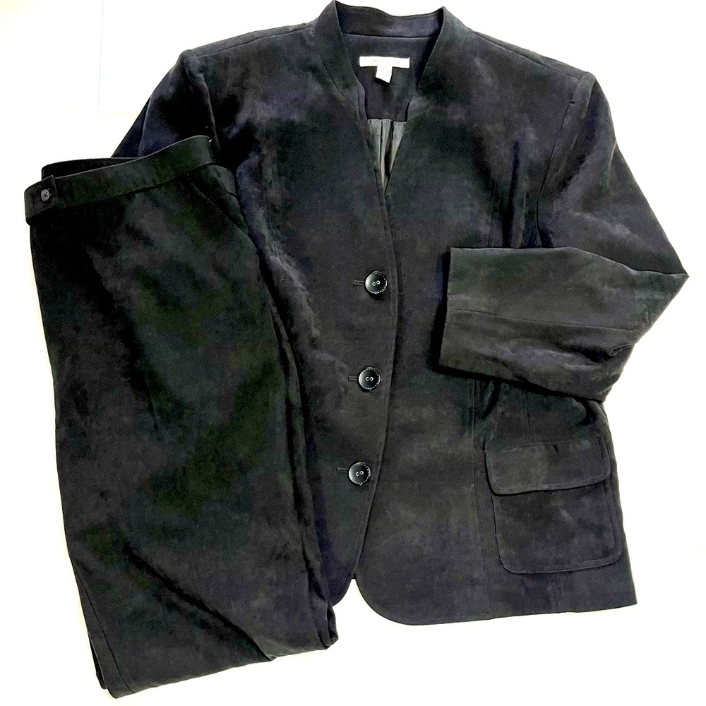 JM Collection, Black 2 PC Pant Suit